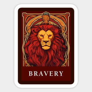 Courageous Spirit: Lion House Pride Art Sticker